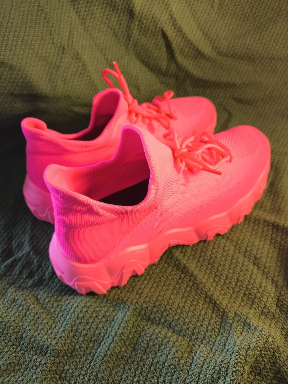 Bright Pink Athletic Sneakers